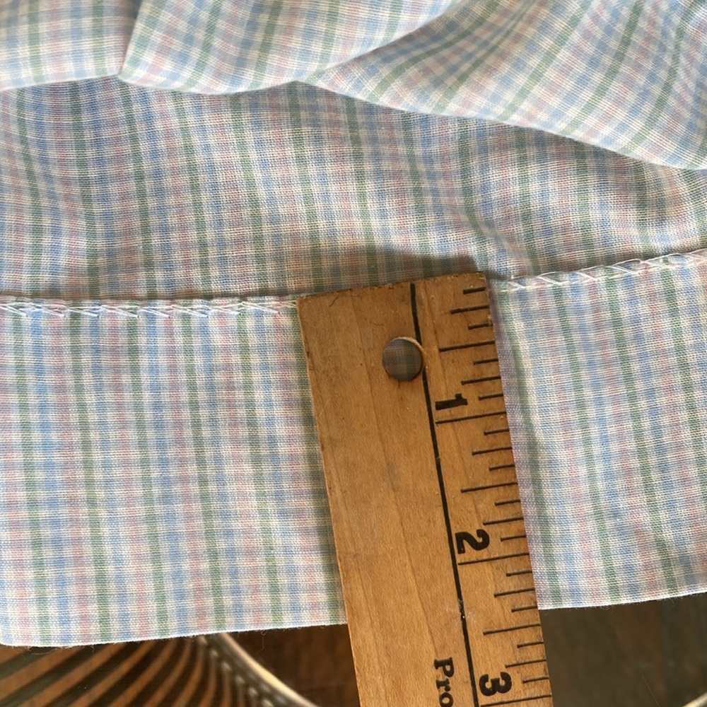Vintage check dress with goose duck applique size 12 months 80s 90s - Picture 7 of 12